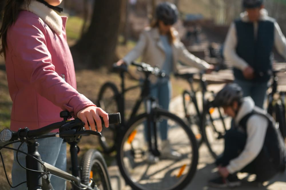 Stationnement plusieurs vélos